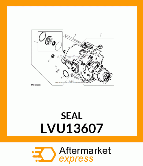 SEAL, PACKING 0.099 X 2.612 I.D. LVU13607