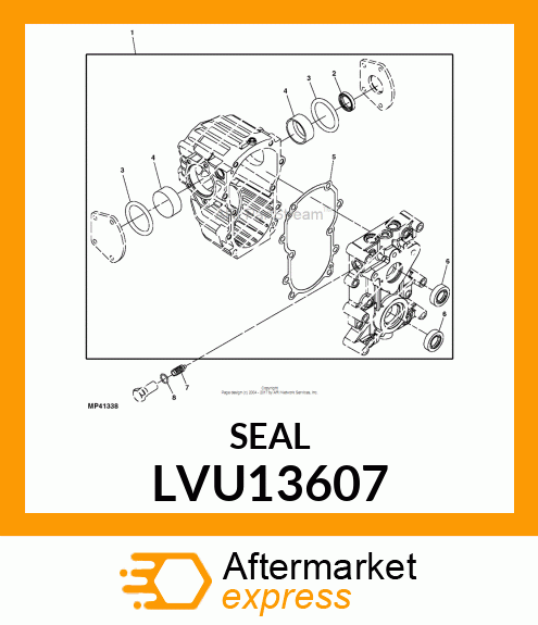 SEAL, PACKING 0.099 X 2.612 I.D. LVU13607