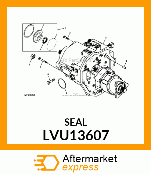 SEAL, PACKING 0.099 X 2.612 I.D. LVU13607