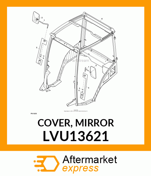 COVER, MIRROR LVU13621