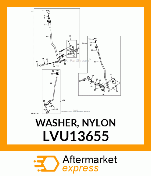 WASHER, NYLON LVU13655