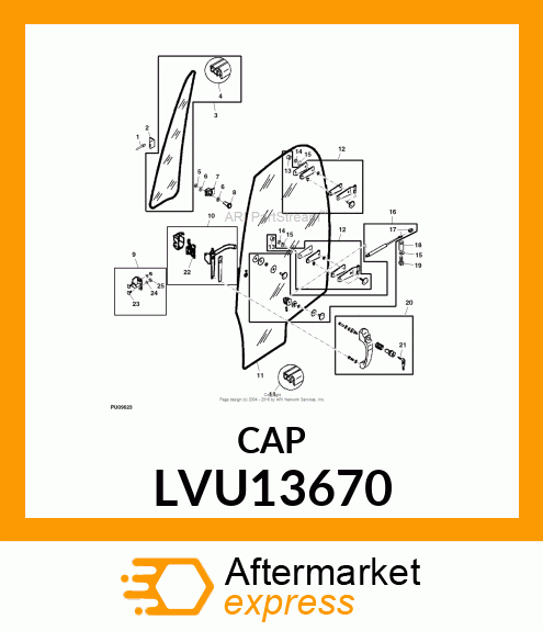 CAP, PLASTIC LVU13670