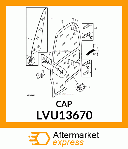 CAP, PLASTIC LVU13670