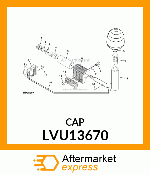 CAP, PLASTIC LVU13670