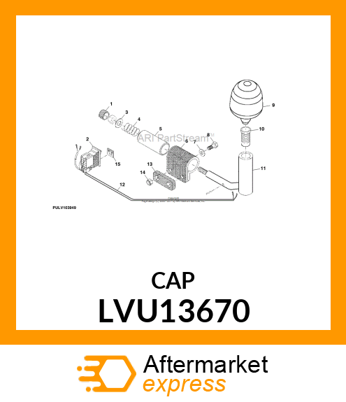 CAP, PLASTIC LVU13670