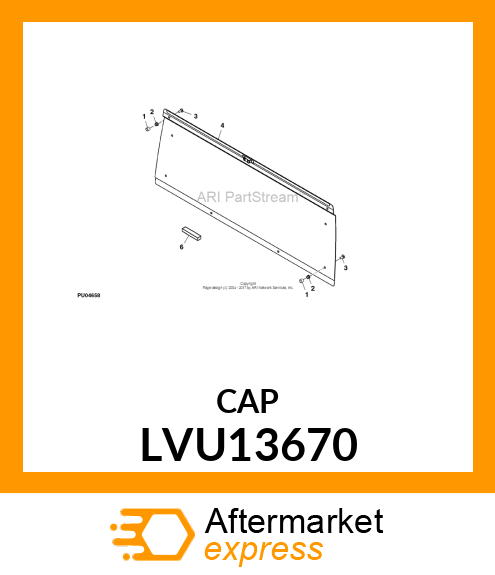 CAP, PLASTIC LVU13670