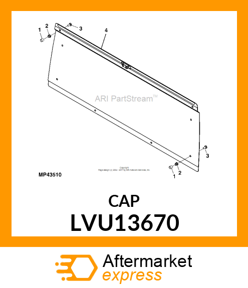 CAP, PLASTIC LVU13670