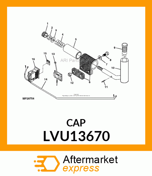 CAP, PLASTIC LVU13670