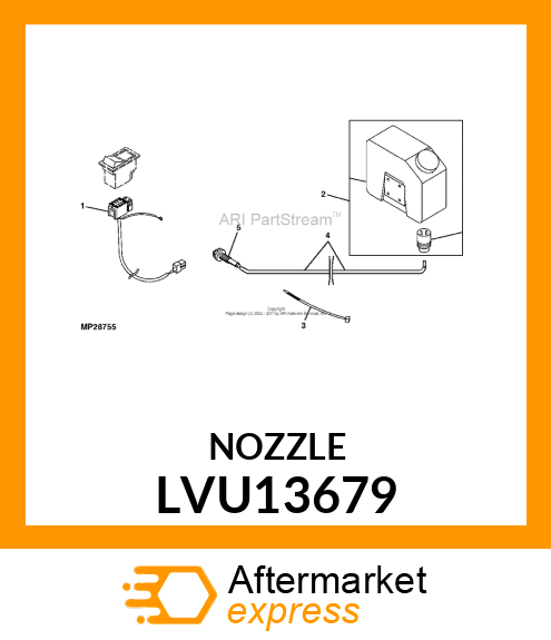 SPRAY NOZZLE LVU13679