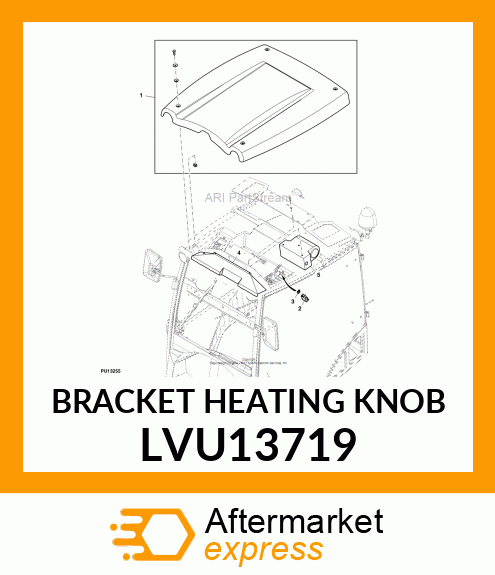 BRACKET HEATING KNOB LVU13719