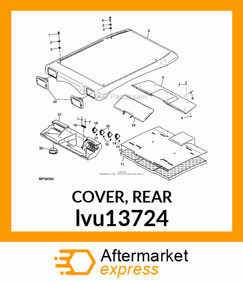 COVER, REAR lvu13724