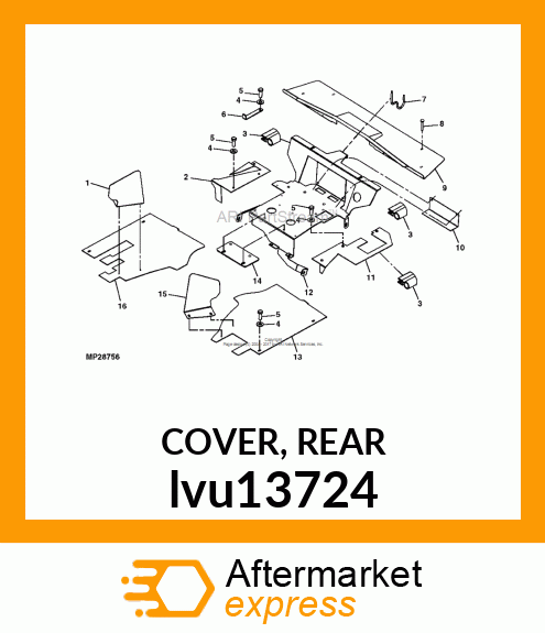 COVER, REAR lvu13724