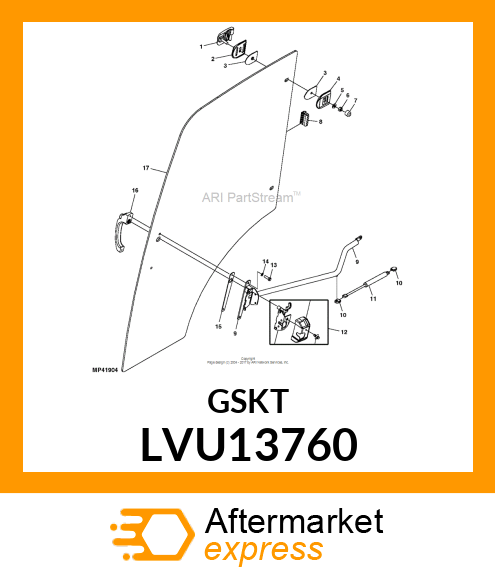 GASKET, DOOR LOCK LVU13760