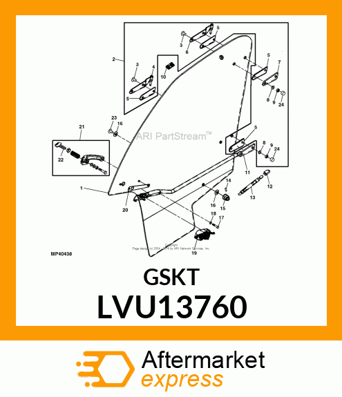 GASKET, DOOR LOCK LVU13760