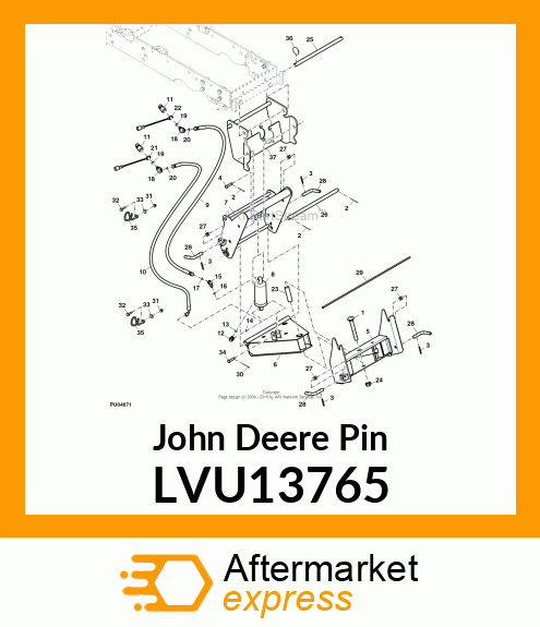 PIN, FRONT HITCH LVU13765