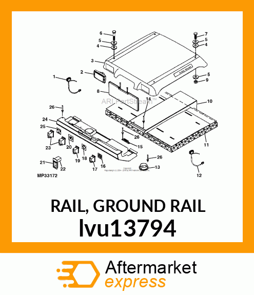 RAIL, GROUND RAIL lvu13794