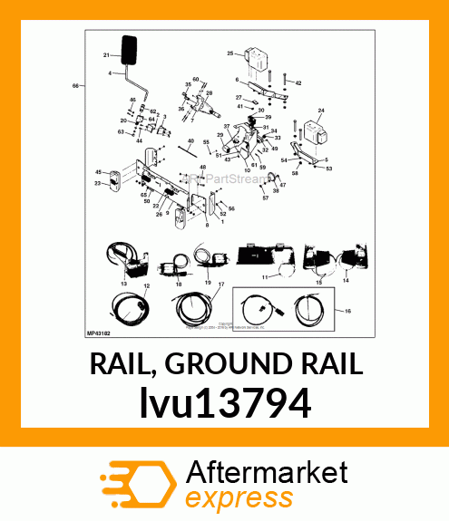 RAIL, GROUND RAIL lvu13794