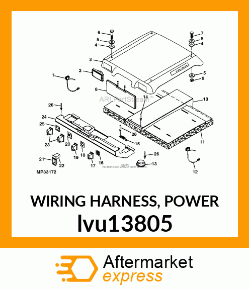 WIRING HARNESS, POWER lvu13805