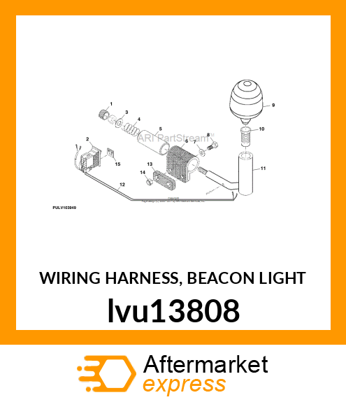 WIRING HARNESS, BEACON LIGHT lvu13808