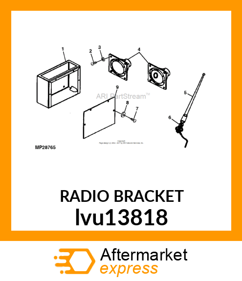 RADIO BRACKET lvu13818