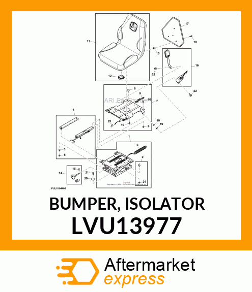 BUMPER, ISOLATOR LVU13977