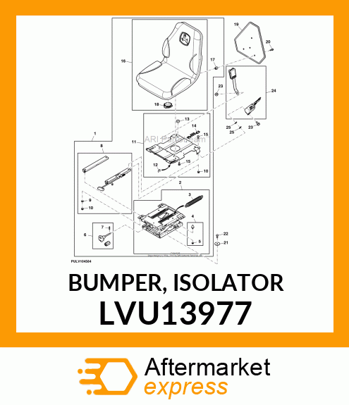 BUMPER, ISOLATOR LVU13977