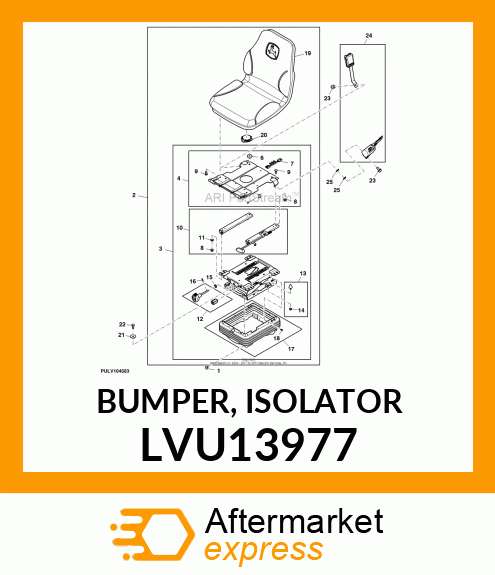 BUMPER, ISOLATOR LVU13977