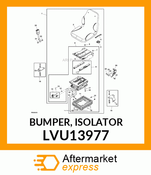 BUMPER, ISOLATOR LVU13977