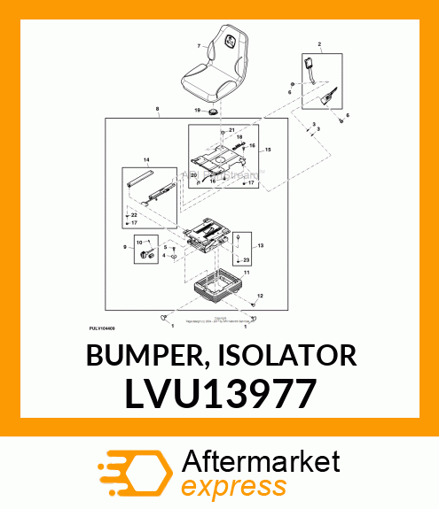 BUMPER, ISOLATOR LVU13977