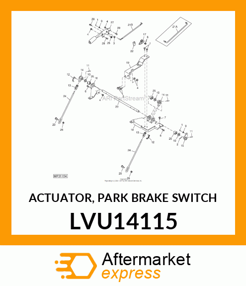 ACTUATOR, PARK BRAKE SWITCH LVU14115