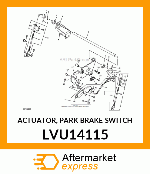 ACTUATOR, PARK BRAKE SWITCH LVU14115