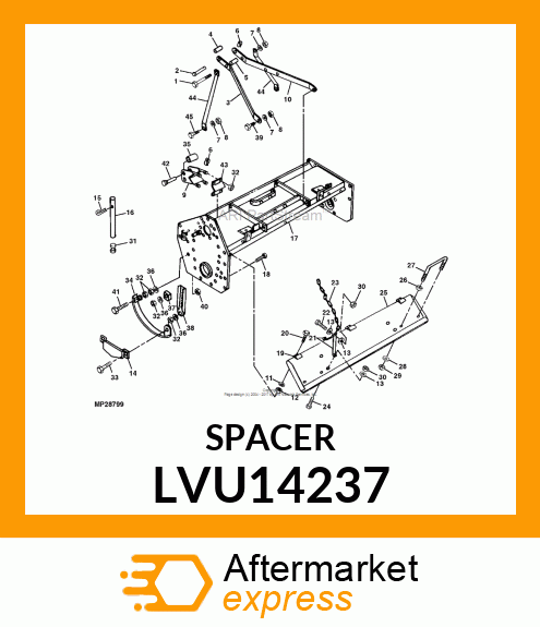 SLEEVE, LOWER CAT 1 LVU14237