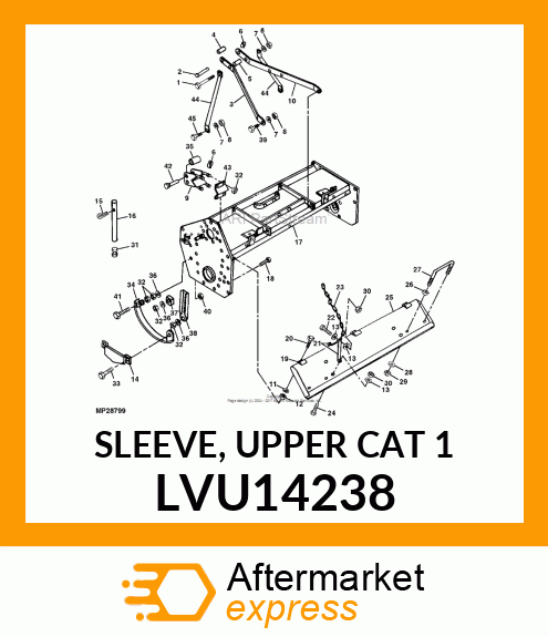 SLEEVE, UPPER CAT 1 LVU14238