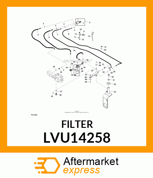 FILTER, SPIN ON CARTRIDGE LVU14258