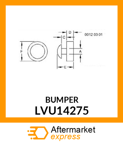 STOP, RUBBER SEAT LVU14275