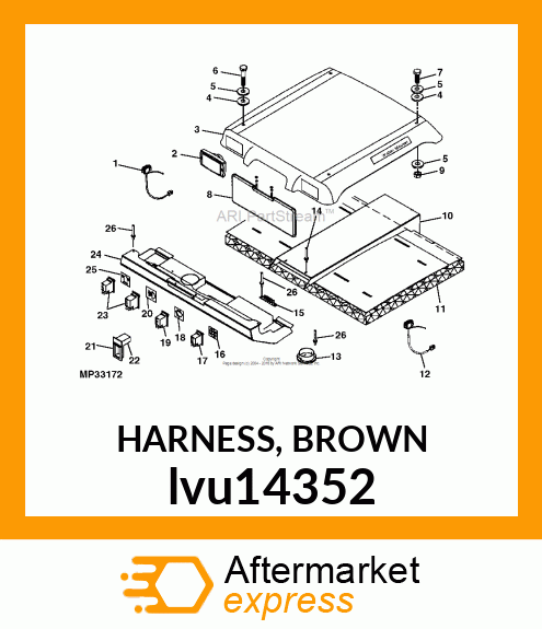 HARNESS, BROWN lvu14352