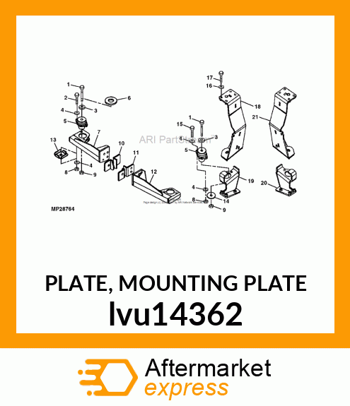 PLATE, MOUNTING PLATE lvu14362