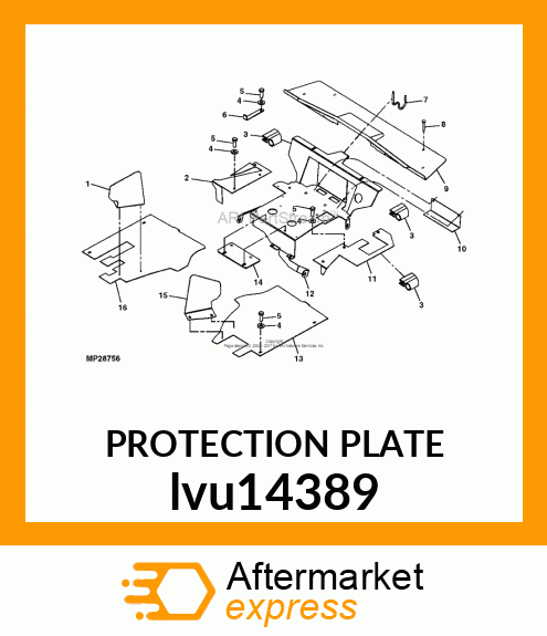 PROTECTION PLATE lvu14389