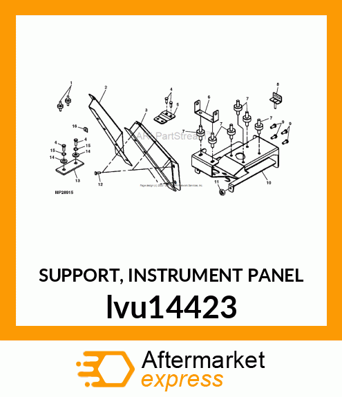 SUPPORT, INSTRUMENT PANEL lvu14423