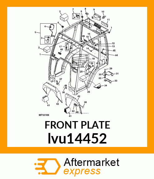 FRONT PLATE lvu14452