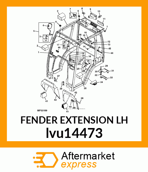 FENDER EXTENSION LH lvu14473