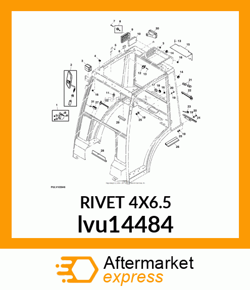 RIVET 4X6.5 lvu14484