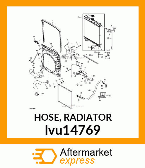 HOSE, RADIATOR lvu14769