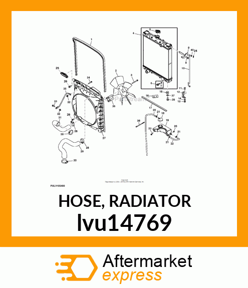 HOSE, RADIATOR lvu14769