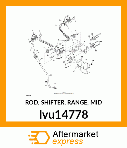 ROD, SHIFTER, RANGE, MID lvu14778