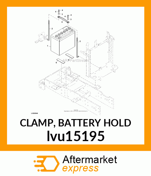 CLAMP, BATTERY HOLD lvu15195