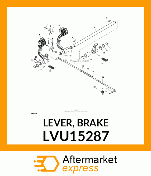 LEVER, BRAKE LVU15287