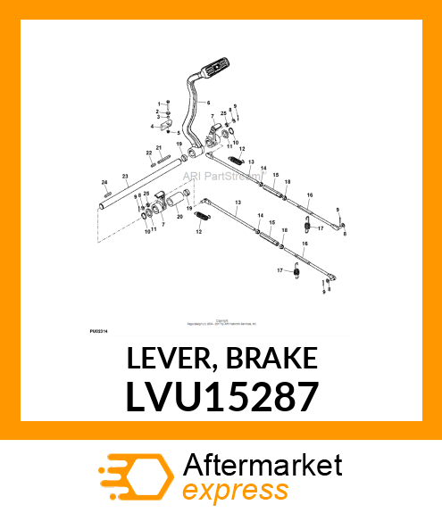 LEVER, BRAKE LVU15287