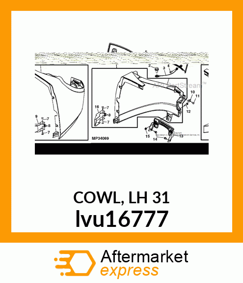 COWL, LH 31 lvu16777