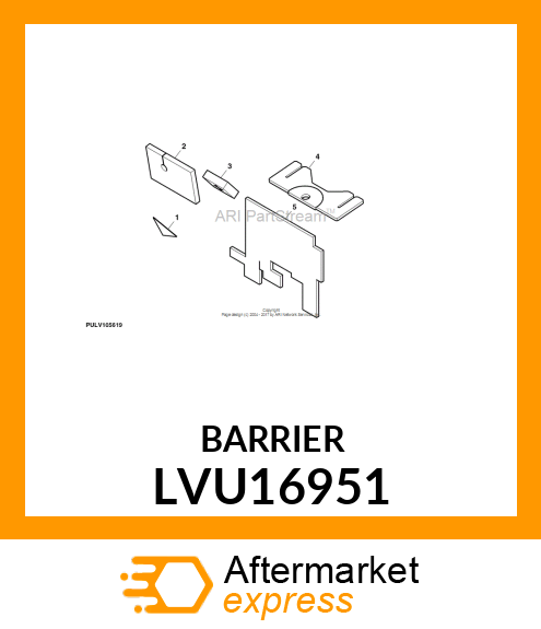 BARRIER, BARRIER, STEERING WHEEL CO LVU16951